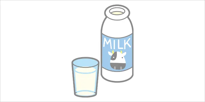 牛乳のイラスト