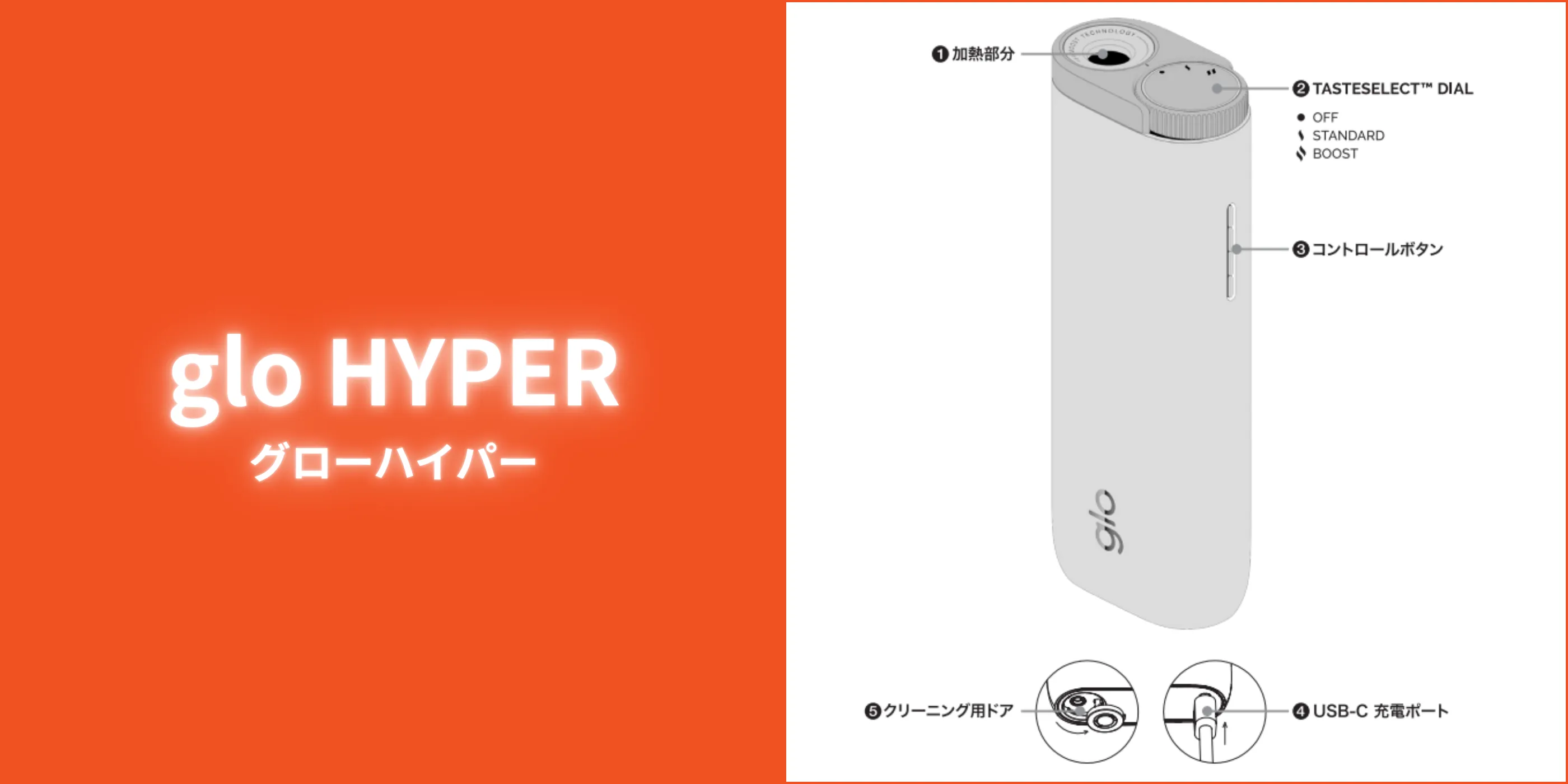 glo HYPER(グローハイパー)のデバイス構造