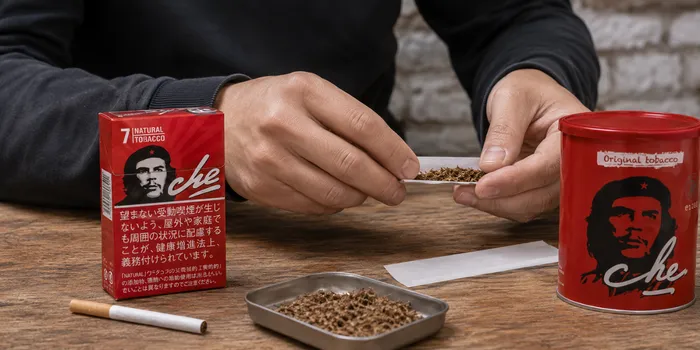 チェの紙巻きタバコと手巻きタバコ