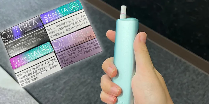 アイコスの甘いフレーバーを実際吸って味を確かめている人