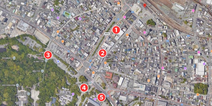 伊勢市駅周辺の喫煙所