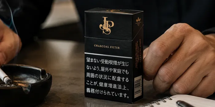 JPSのパッケージと喫煙イメージ