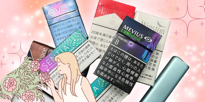 いい匂いのタバコを選定しているイメージ画像