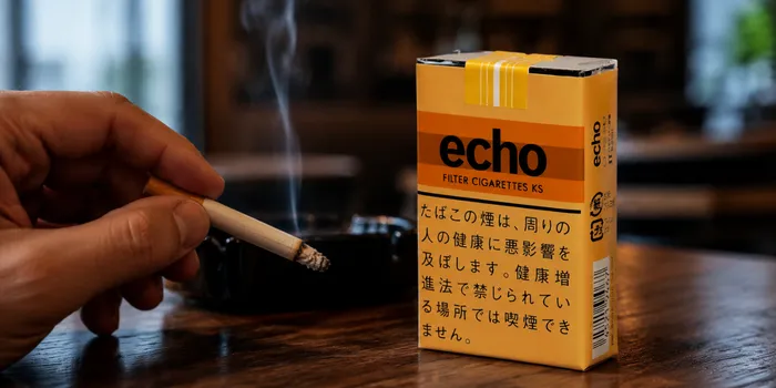 エコーの紙巻きタバコと喫煙の様子