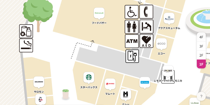 イーストゾーンのフードバザール近く