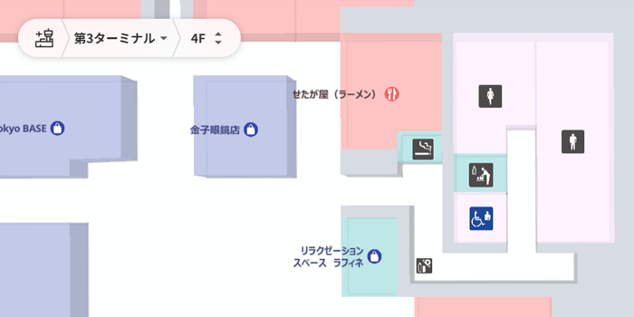 第3ターミナルの4F・江戸小路の左側