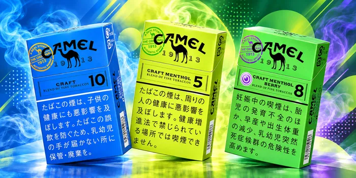 キャメルクラフトのパッケージ3種類